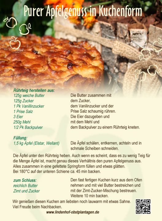 Lieblings-Rezept 2019 Purer Apfelgenuss in Kuchenform